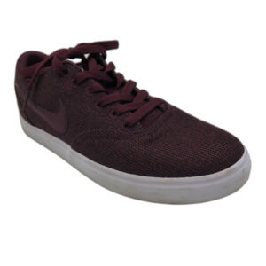 Nike SB Check Women's Burgundy Sneakers Size 9 Walking Athlethic Fabric Upper